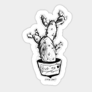 Inktober - day 25 PRICKLY Sticker